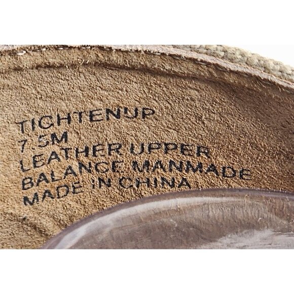 Von Dutch Tighten Up Leather Olive Tie Gladiator Low Heel Sandal Women Size 7.5 - Picture 7 of 7